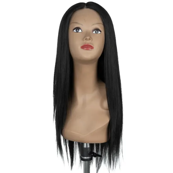 Long straight hair Middle Part HD Transparent Lace High Temperature Synthetic Lace Front Wig Heat Resistance synthetic hair wigs