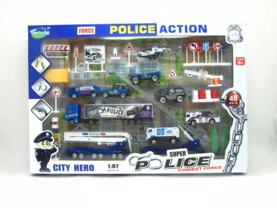 DIE CAST POLICE SET