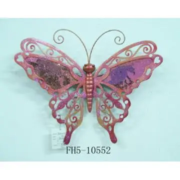 Metal butterfly wall decoration