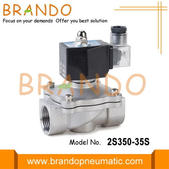 IP65 2S350-35 Stainless Steel Solenoid Valve 1-1/4''