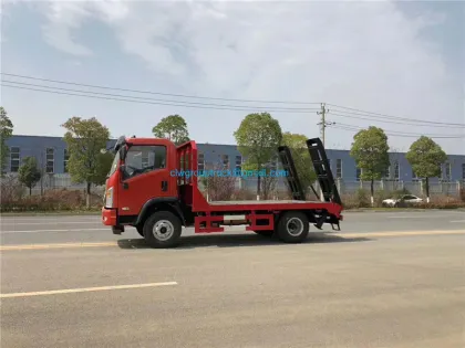 Cheap brand 0 degree flatbed wrecker towing truck