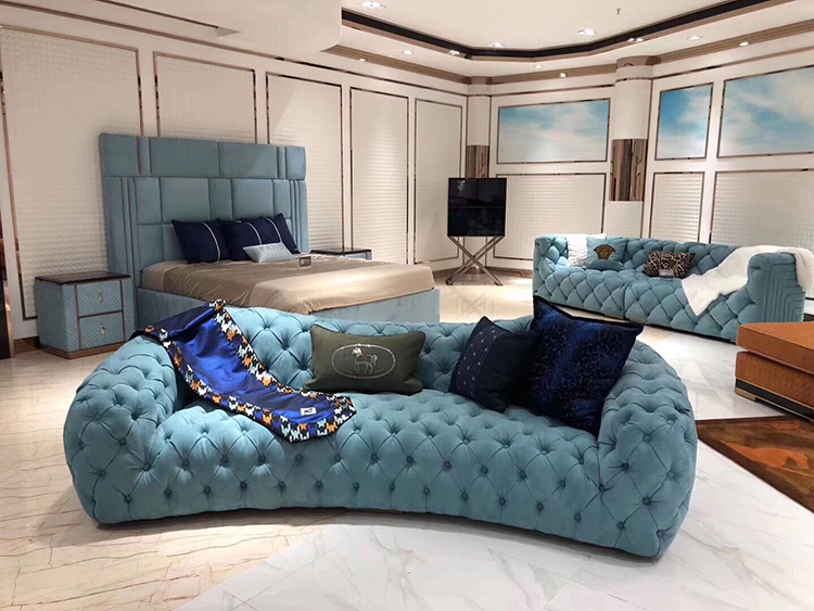 OEM Factory Luxury Modern Sofa Set Desain Italia Dijual