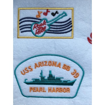 Custom stock 3D applique embroidery patch