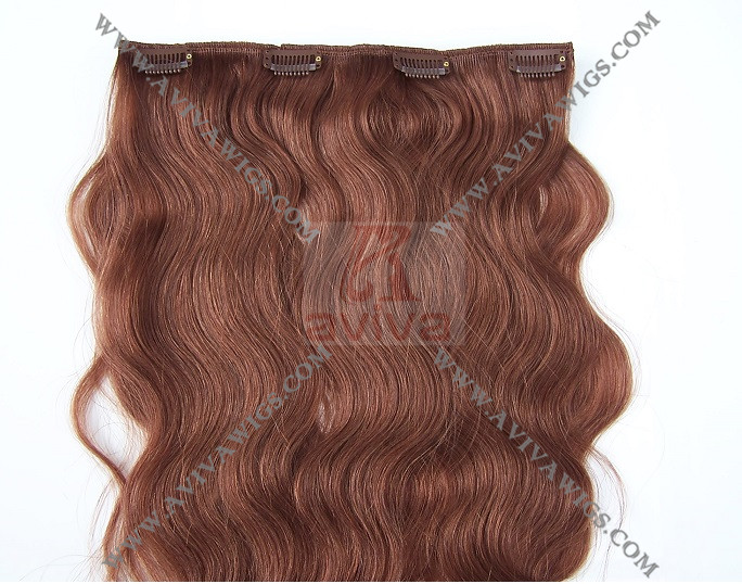 Clip Hair Extension (Body Wave-#33)