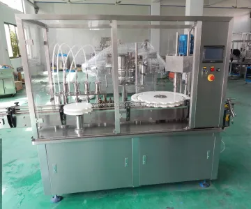 Automatic Bottle liquid filling capping and labeling machine