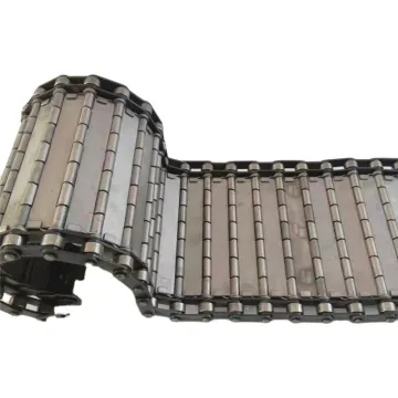 Galvanized steel chain plate conveyor hinged chain plate