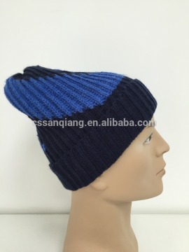 New Unisex Stretch Winter Wool Crochet Fold-up Beanie Hat Warm Ski Cap