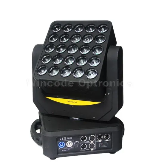 High Quality 25*12W 4in1 LED Zoom Matrix Moving Head Stage Pixel Light for Night Club