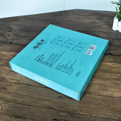 Caixa de painéis de lua impressa personalizada com corte de papel