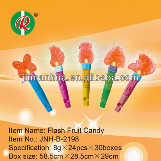 Flash fruit candy