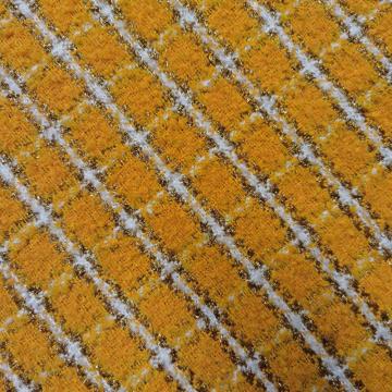 Plaid bouclé fashion con tessuti in filato passante in lurex