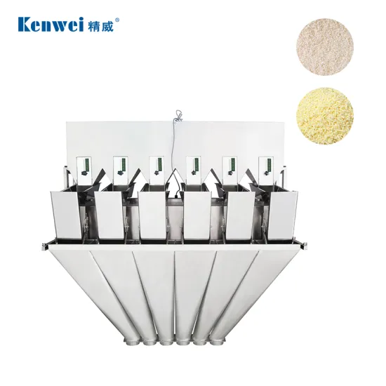Six Heads Linear Weigher Automatic Multi-Function Packaging Machine for Salt and Sugar Granules