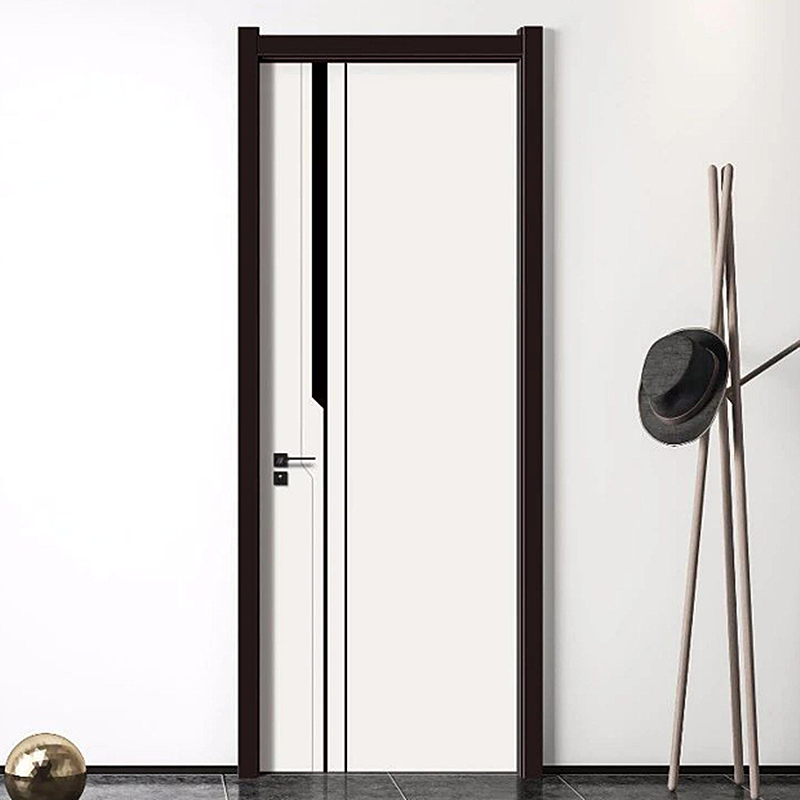 Waterproof Wpc Door With Line