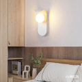 Lampe murale créative curling noir et blanc en option