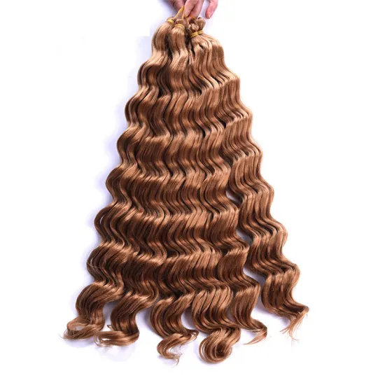 Synthetic Hair Braids Crochet Hair Curly Braiding Ombre deep wave Hair Extensions HairPieces