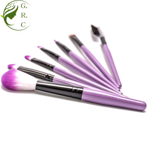 Makeup kosmetyczne kosmetyczne szczotki z zestawu fioletowej torby