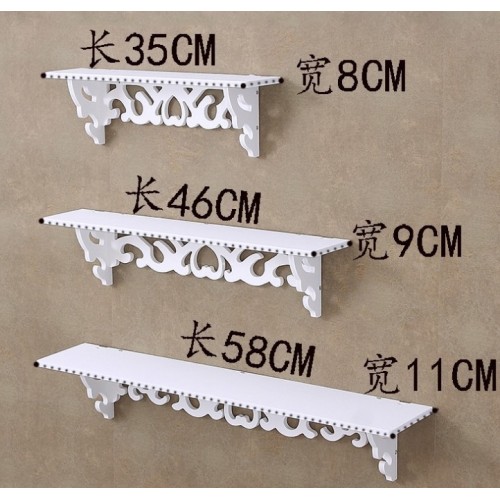 White PVC Home Decoration Display Shelf Storage Hanging