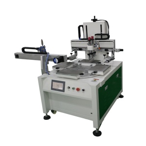 Servo rotating Plain screen printing machine with robot