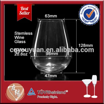 Personalized 625ml red wine stemless wine glasses wholesale