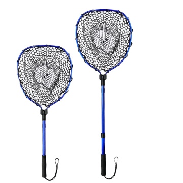 Telescopic Rubber Coated Aluminum Pole Landing Net for Fish Catching