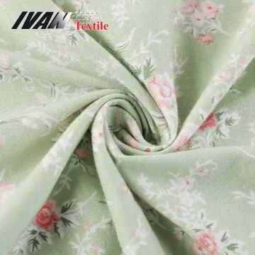 Cotton Printed Fabric with Rayon Knit Jersey