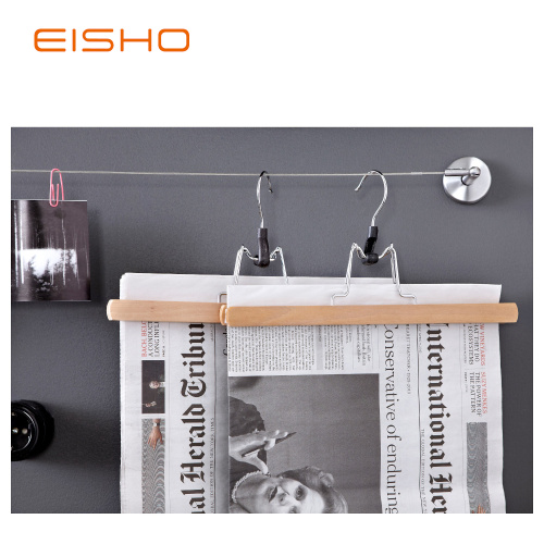 EISHO Wood Pants Hanger Clips For Posters Pictures