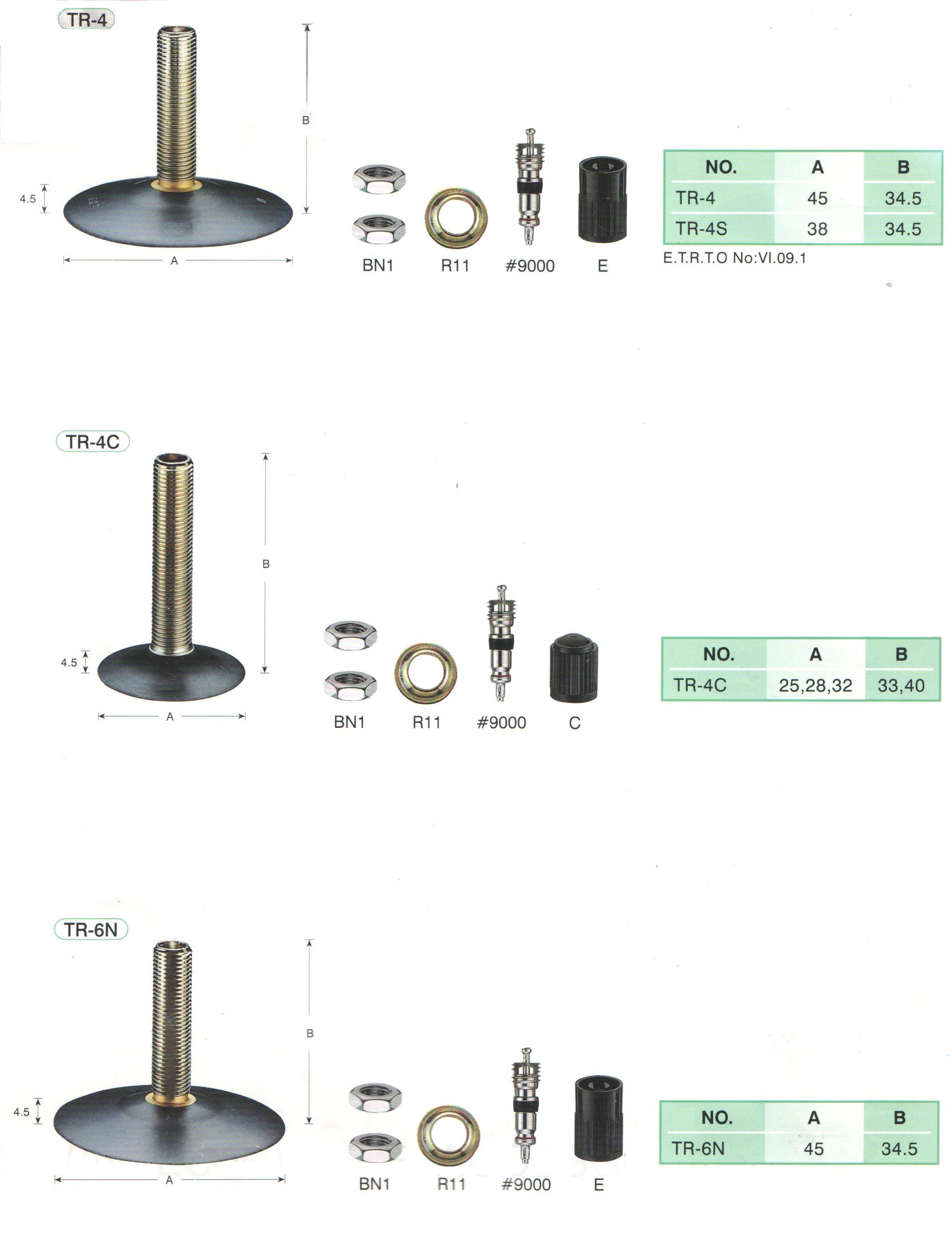 motorcycle tire valves