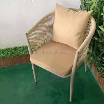 Rope Woven Outdoor Dining Patio Chair