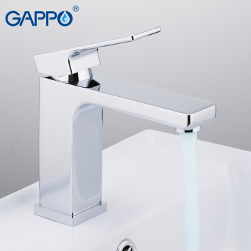 GAPPO Basin Faucet griferia faucet tap bathroom basin mixer chrome deck mounted tap waterfall brass basin water taps g1018