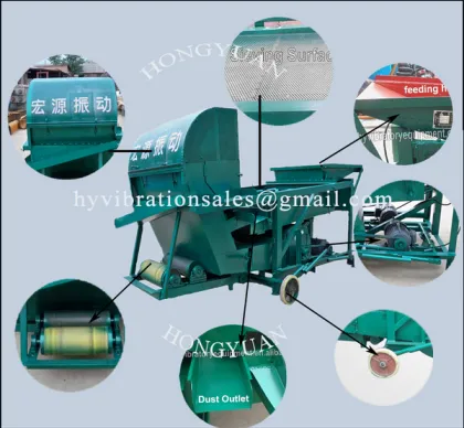 HYL-08 Movable pistachio nuts Screening Machine