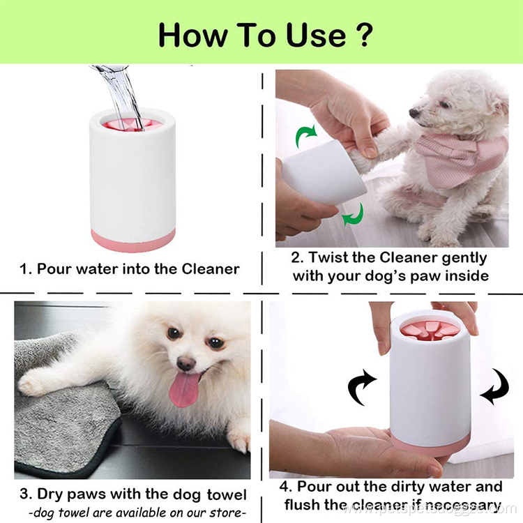Dog Paw Cleaner Foot Washing Accessories cleaning cup