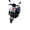 Silver Red White Electric Motorcycle with Dynamic Design