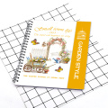 Cuaderno de bocetos a presión magnética de estilo jardín personalizado