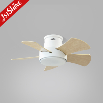 Modern Small Size LED Ceiling Fan for Children's Room with MDF Blades