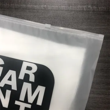 Resealable Clothes Packaging Frosted Plastic Bag