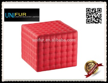 Quadrate leather coverd stool for bar and living/dining room