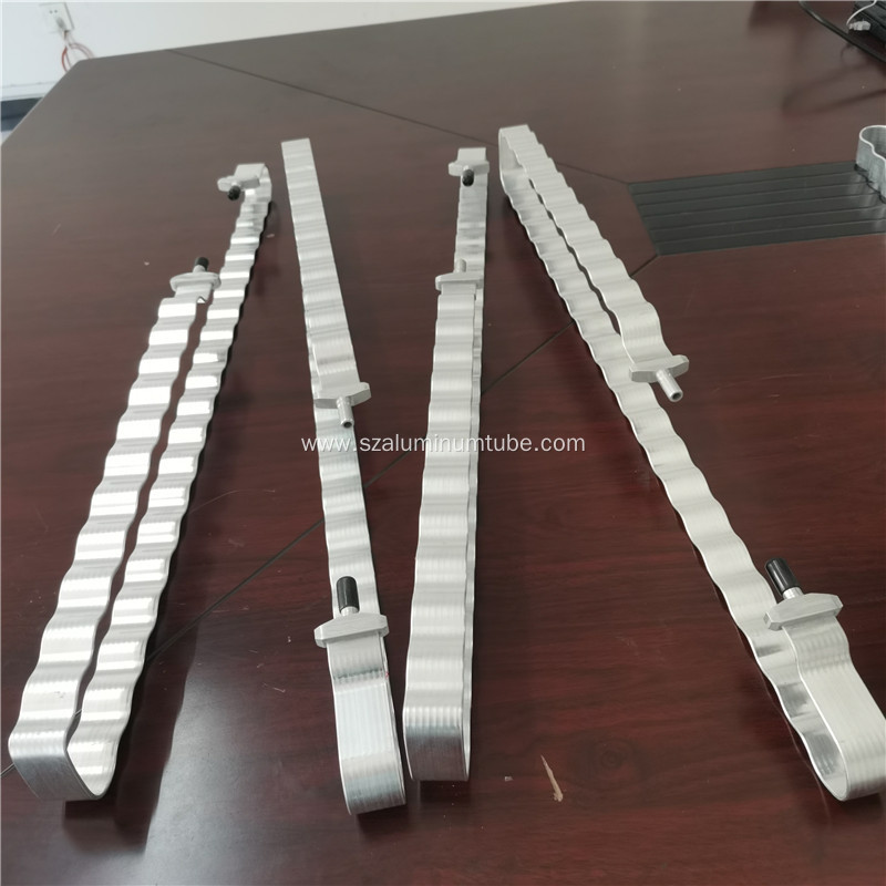 Aluminum alloy serpentine tube with inlet and outlet