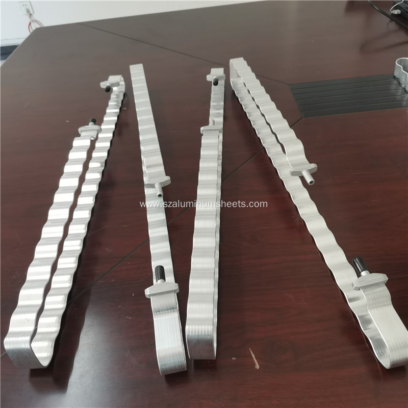 Aluminum alloy serpentine tube with inlet and outlet