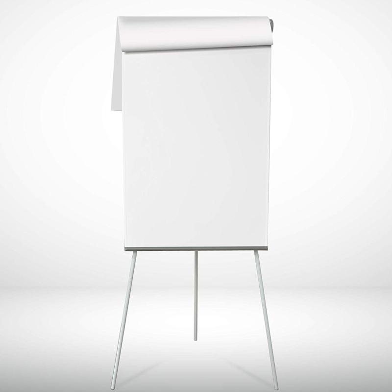 Melamine Flipchart Tripod Whiteboard Easel for school office