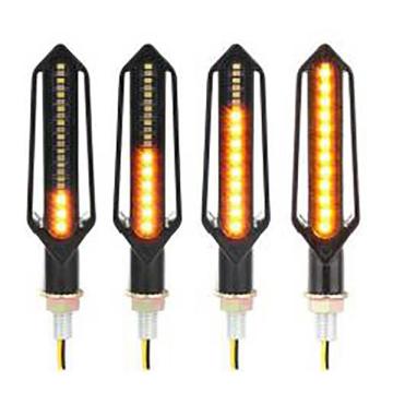 Multifunction LED Dynamic Yellow Turn Signal Lamp with Red Tail and Brake Lights