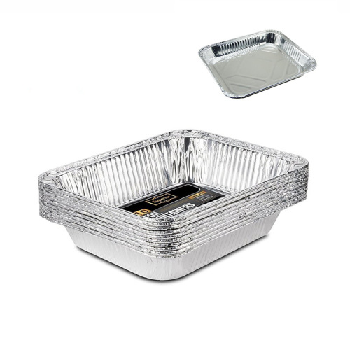 Rectangular Disposable Aluminium Foil Food Plates