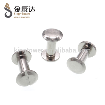 Hot sales white nickel plating carbon steel pozidrive connecting screws for furniture (with ISO and RoHs certifications)
