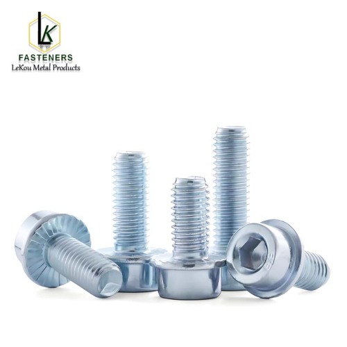 Балты з унутранай галоўкай з зубчастымі фланцамі