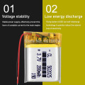 Chinese 502025 3.7v lithium ion battery 200 mah Li polymer battery for portable MP3 MP4 GPS remote controllers