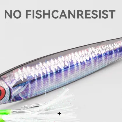 OEM 3D Print Slow Sinking Saltwater Luminous Jigs for Fishing Lures (40g-200g)