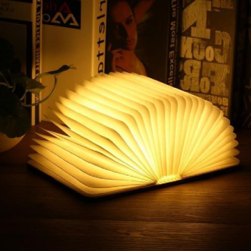 2023 Paper USB Charge Foldable Mini Book Lamp Table Lamps