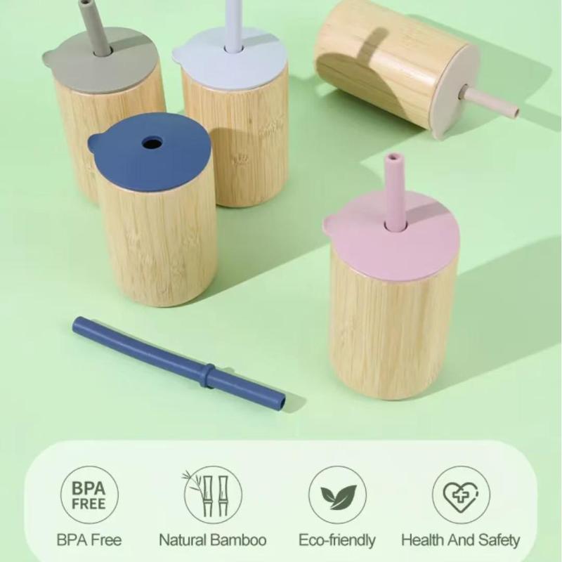 Eco - friendly Natural Bamboo Straw Cup