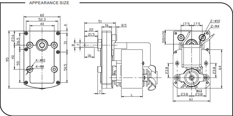 Shade Pole Geared Motor (for coin refund devices)