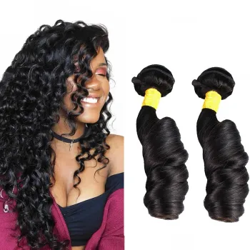 No Tangle no Shed 10A Spring Curly 100% Human Indian Remy Hair Weave Bundles 100% Full Cuticle Aligned Mink Hair Remy Human Hair