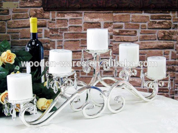 Table decoration Silver metal candle holder